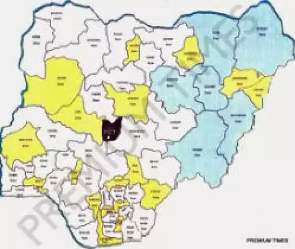Check Out The Proposed New Map Of Nigeria Showing The New 18 States